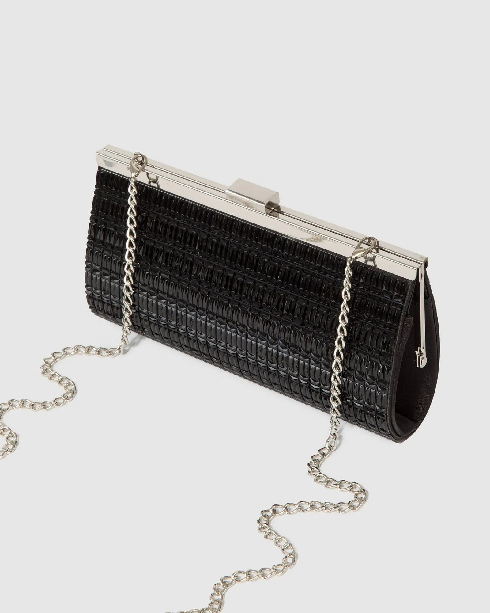 Black Liza Sparkle Clutch Bag