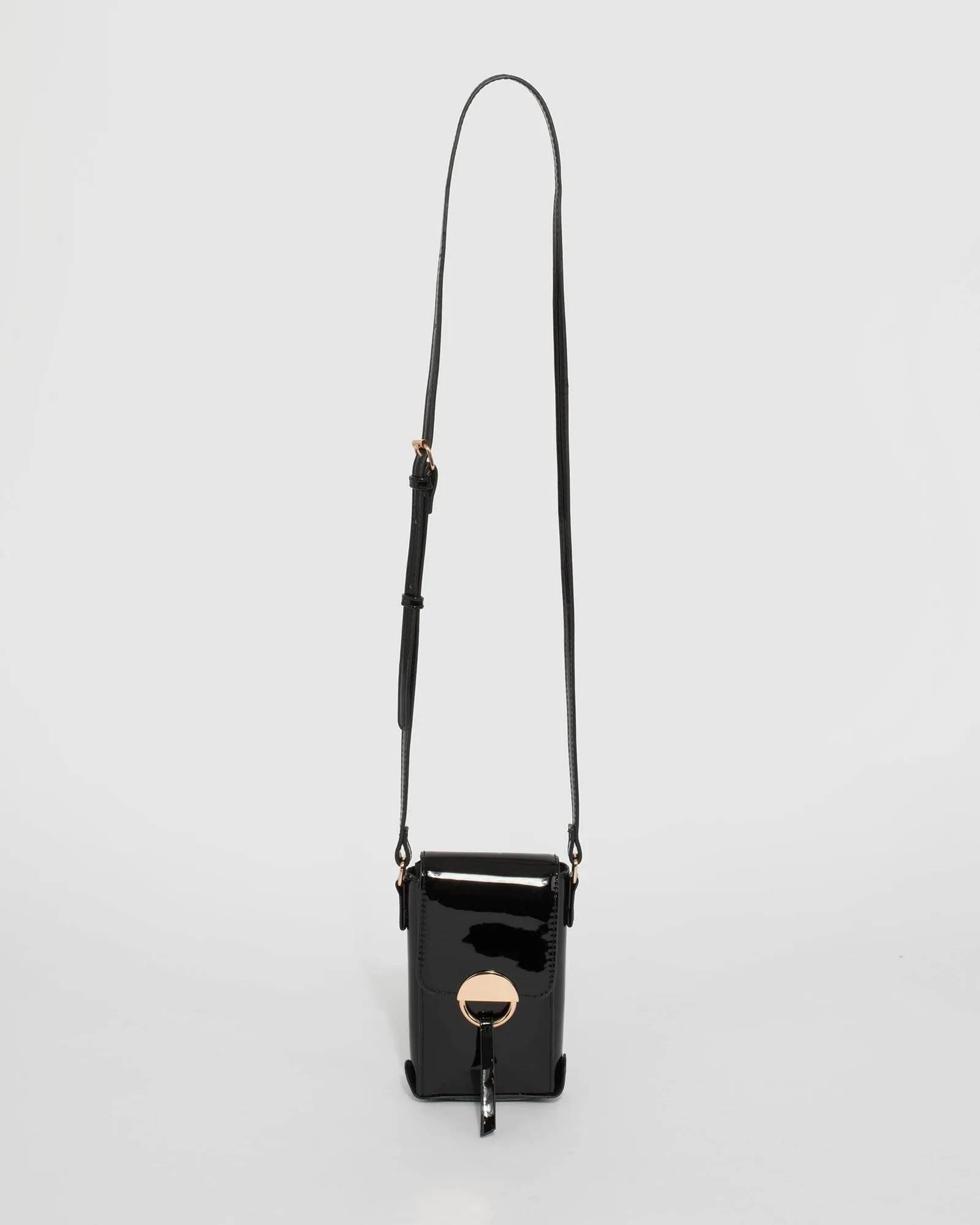 Black Mobile Crossbody Bag