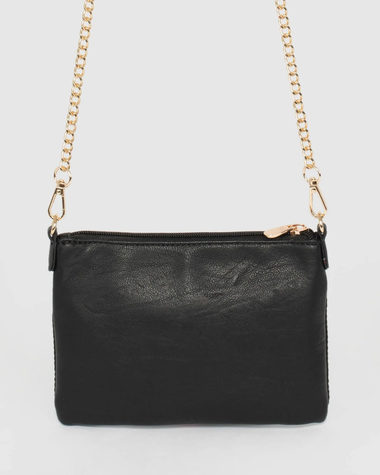 Black Peta Webbing Crossbody Bag