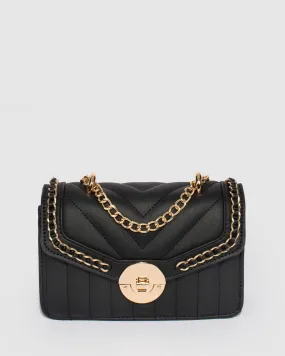 Black Ranillda Chain Crossbody Bag