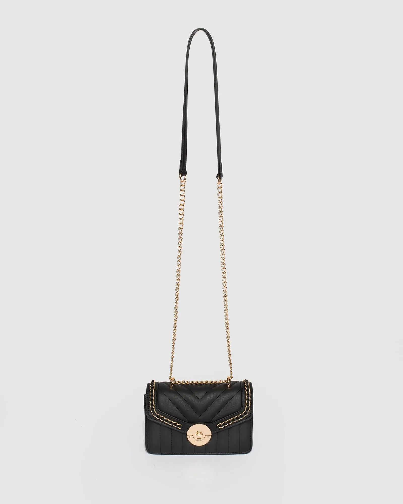 Black Ranillda Chain Crossbody Bag