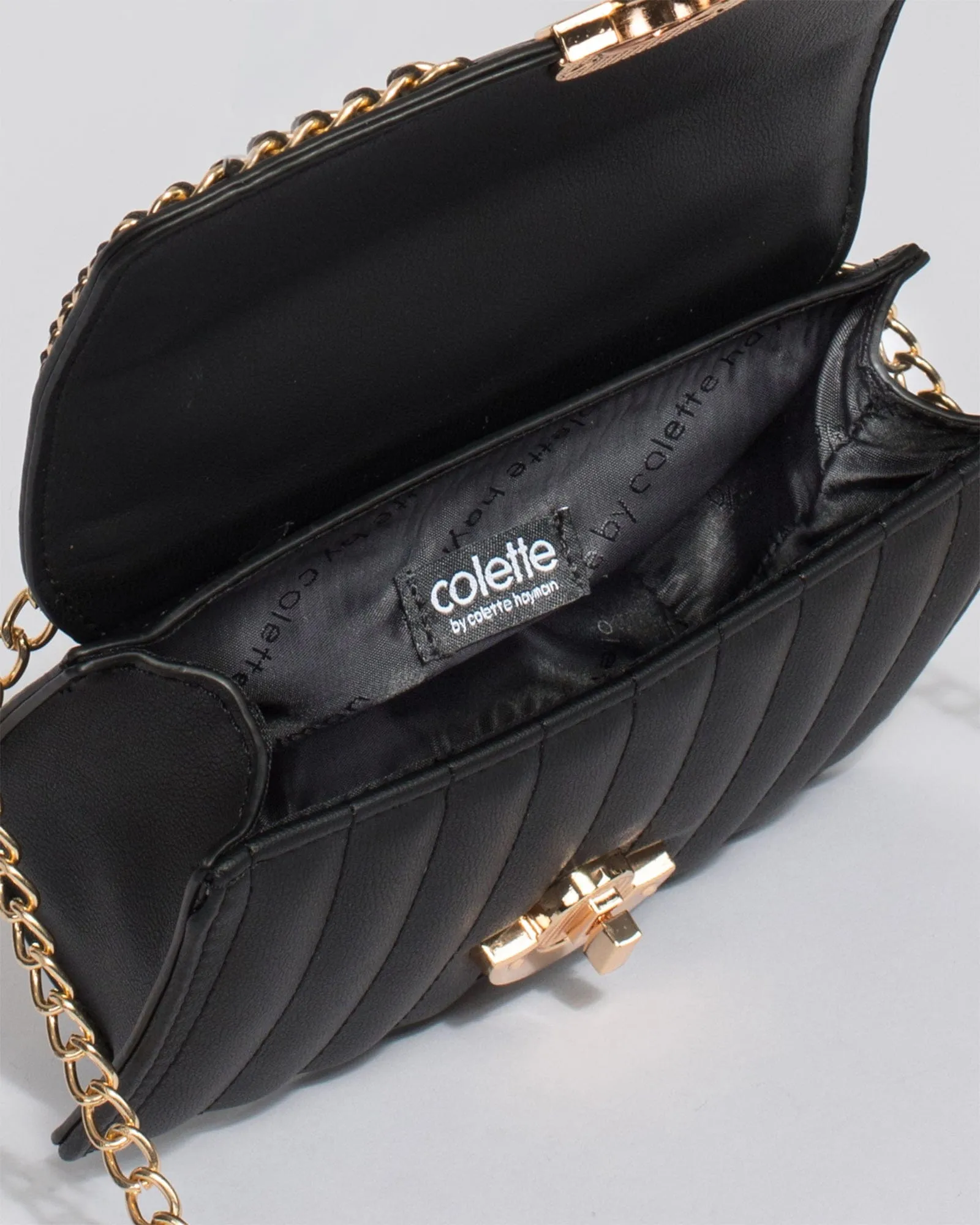 Black Ranillda Chain Crossbody Bag