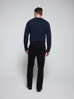 Black Straight Fit Jeans With Stretch | Men | George at ASDA