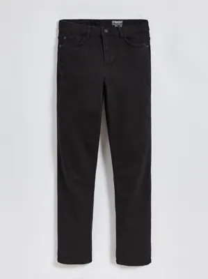 Black Straight Fit Jeans With Stretch | Men | George at ASDA