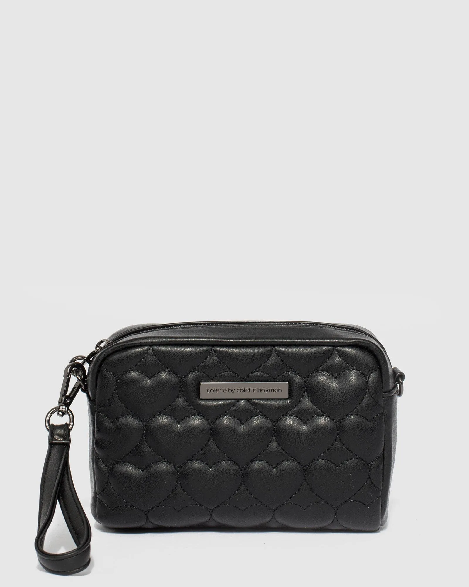 Black Suri Heart Crossbody Bag