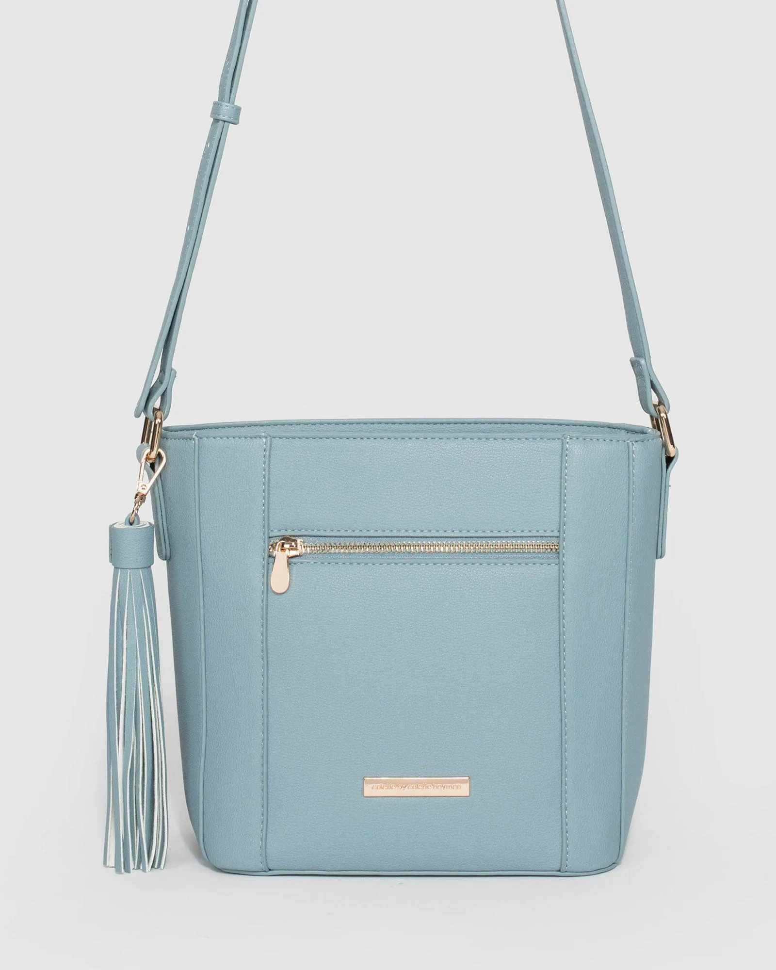 Blue Tilly Tassel Crossbody Bag