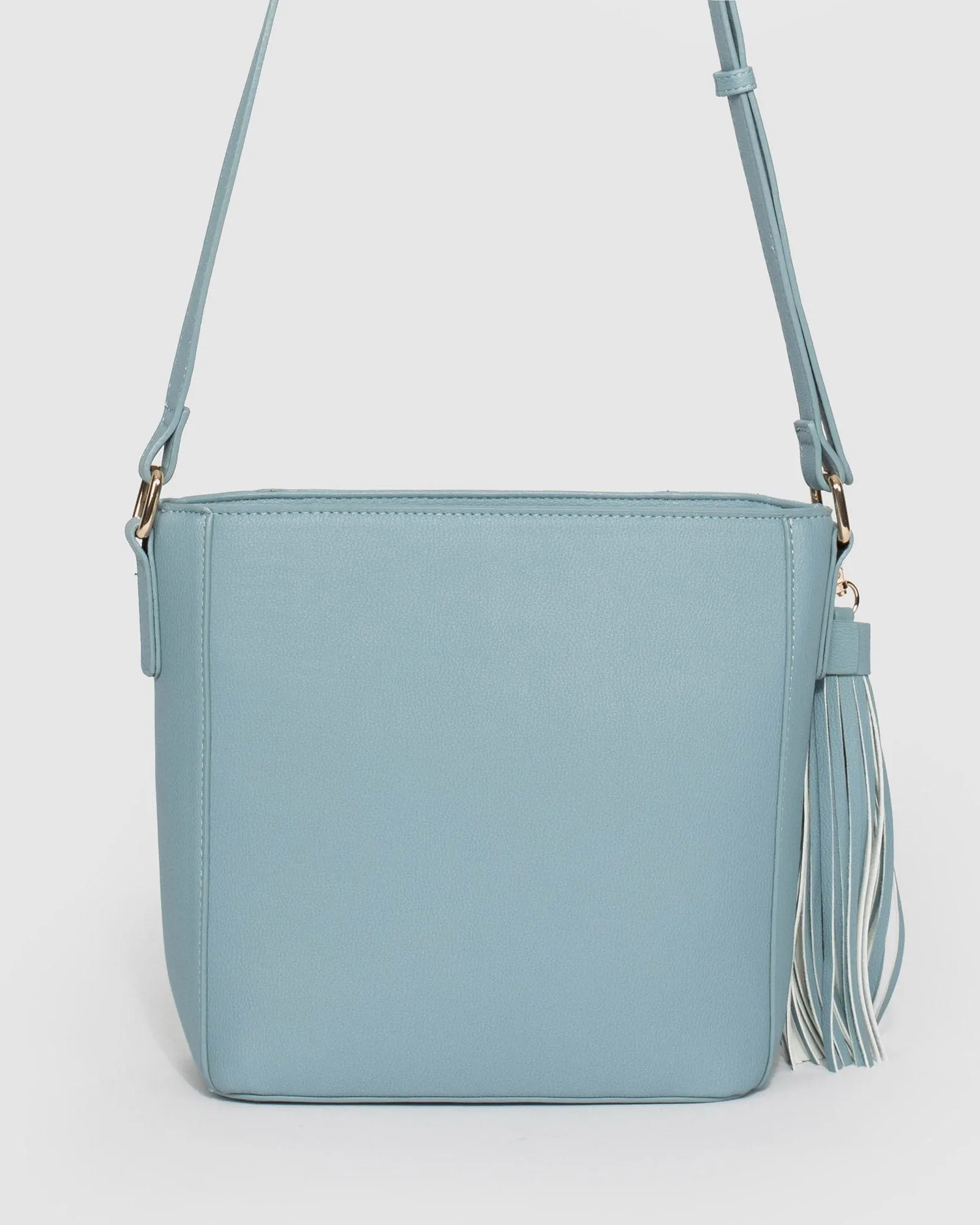 Blue Tilly Tassel Crossbody Bag