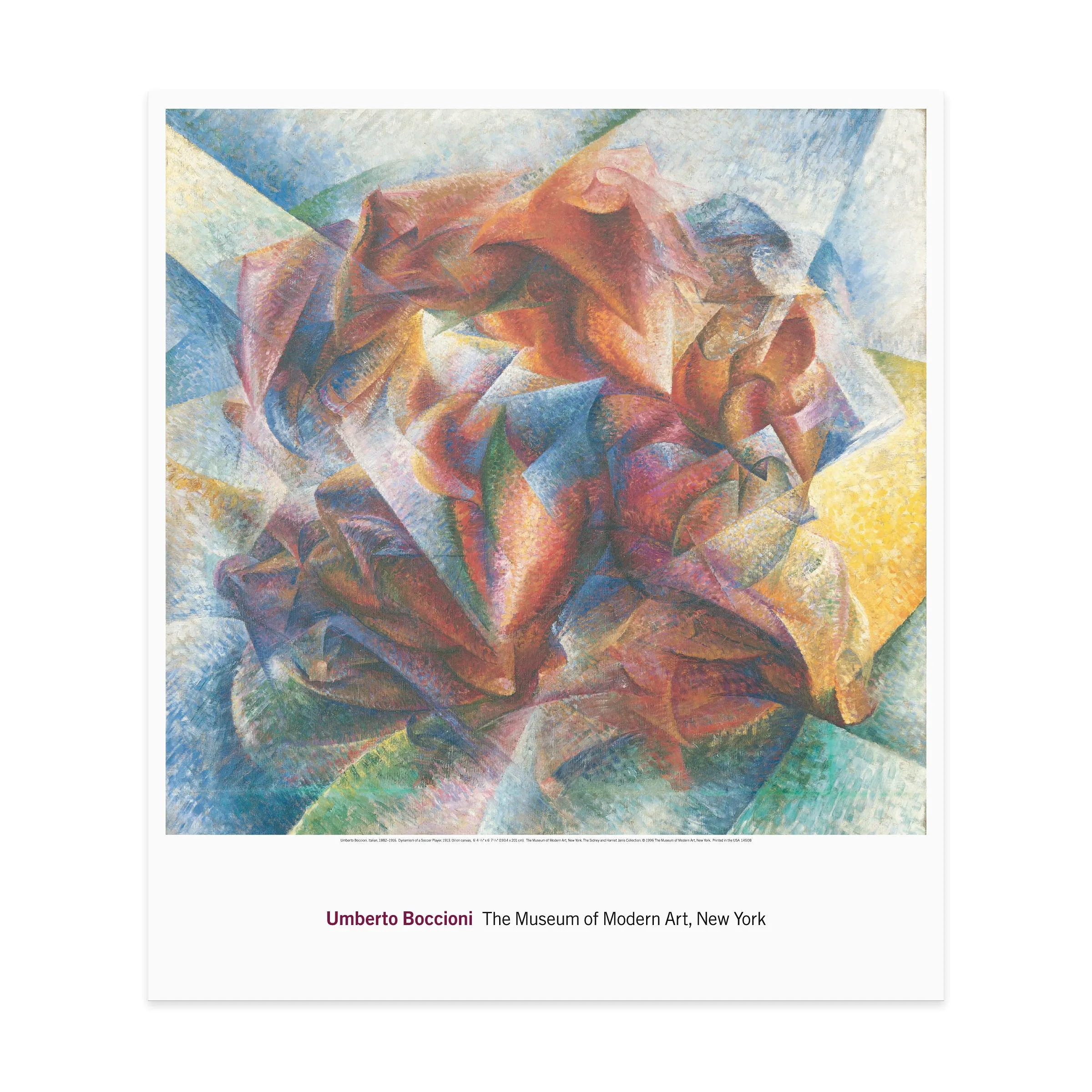 Boccioni: Dynamism of a Soccer Player Poster