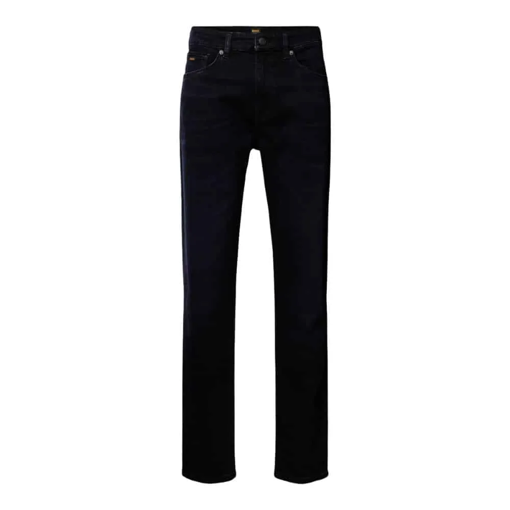 BOSS Regular Fit Blue Maine Dark Blue Jeans | Menswear Online