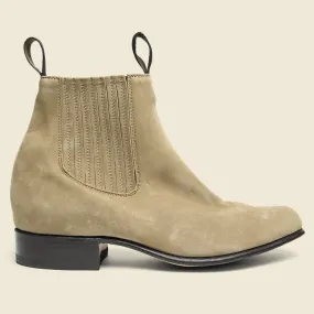 Botin Charro Chelsea Boot - Tan Suede