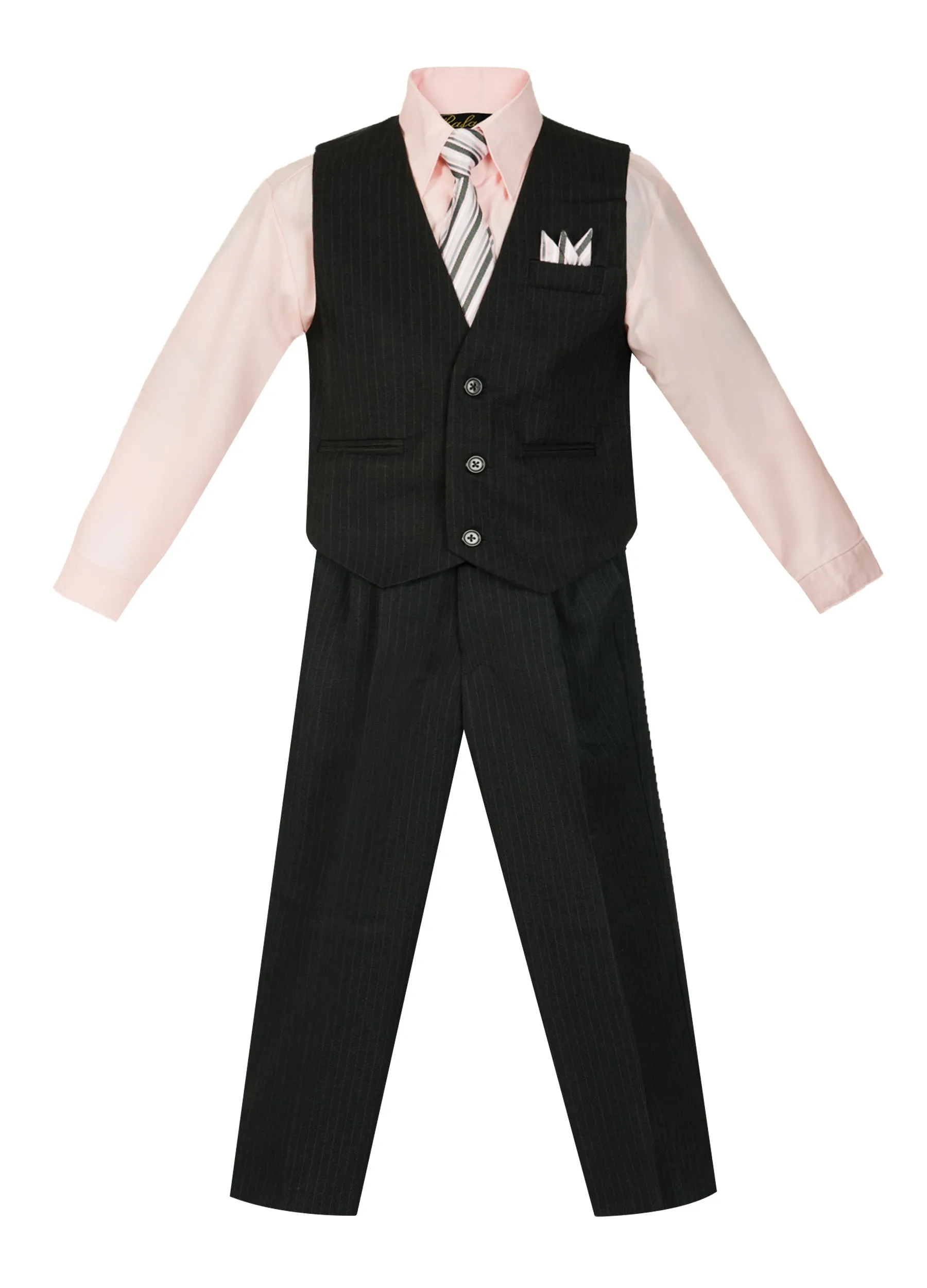 Boys formal vest set with tie (4 pcs)