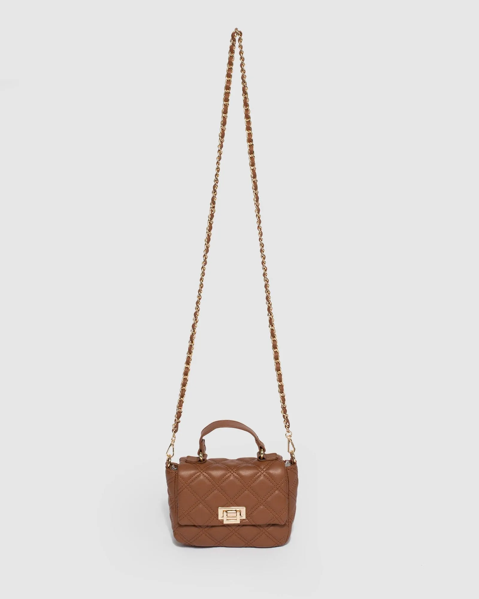 Brown Andreia Chain Crossbody Bag