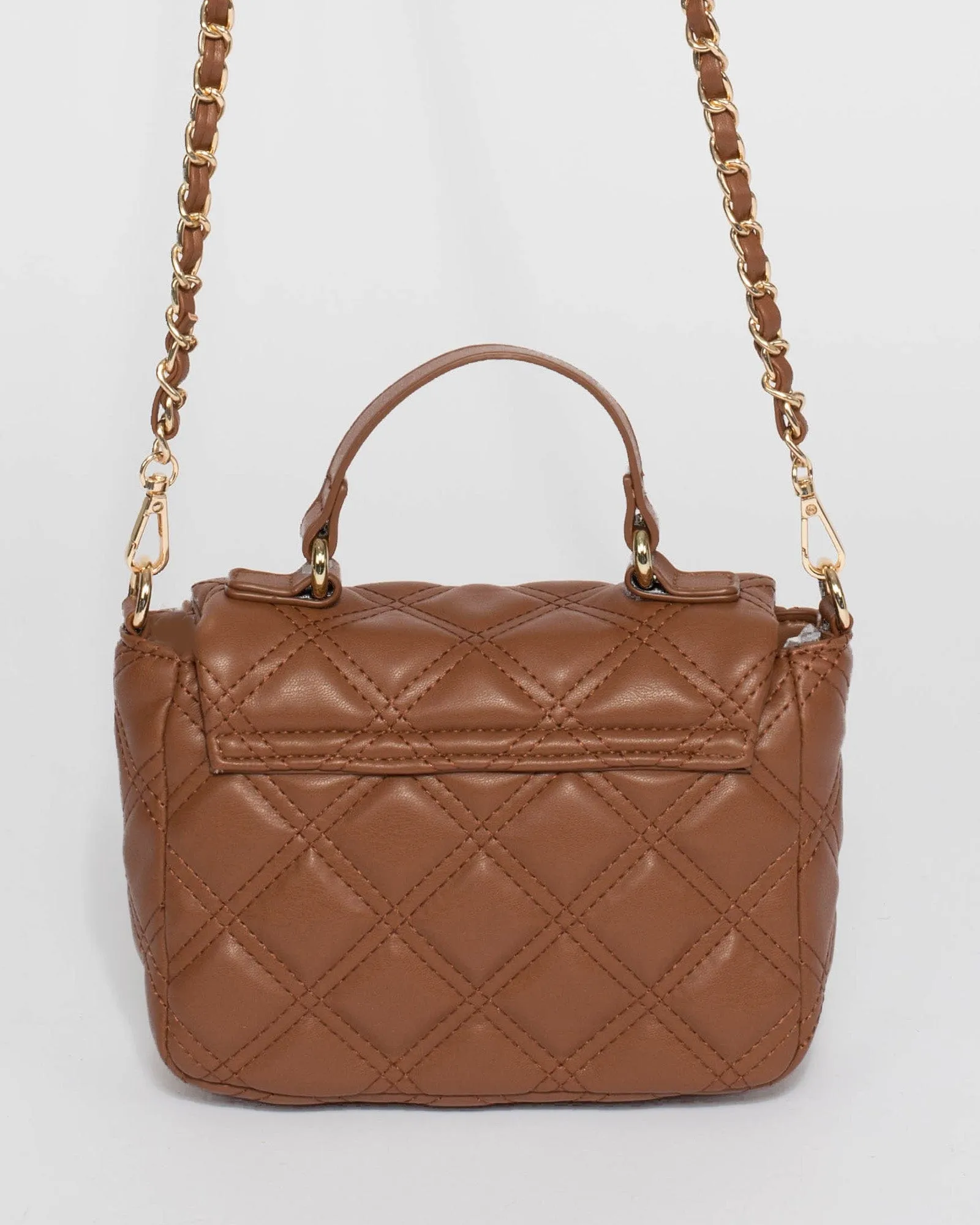 Brown Andreia Chain Crossbody Bag