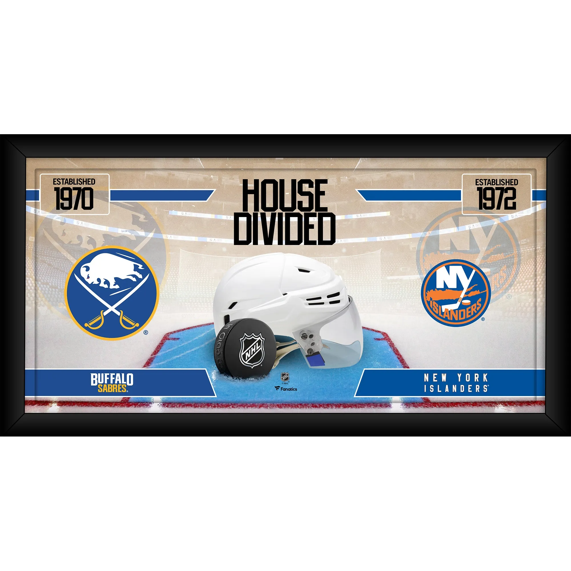 Buffalo Sabres vs. New York Islanders Framed 10