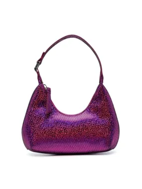 By Far Glitter-detail shoulder bag