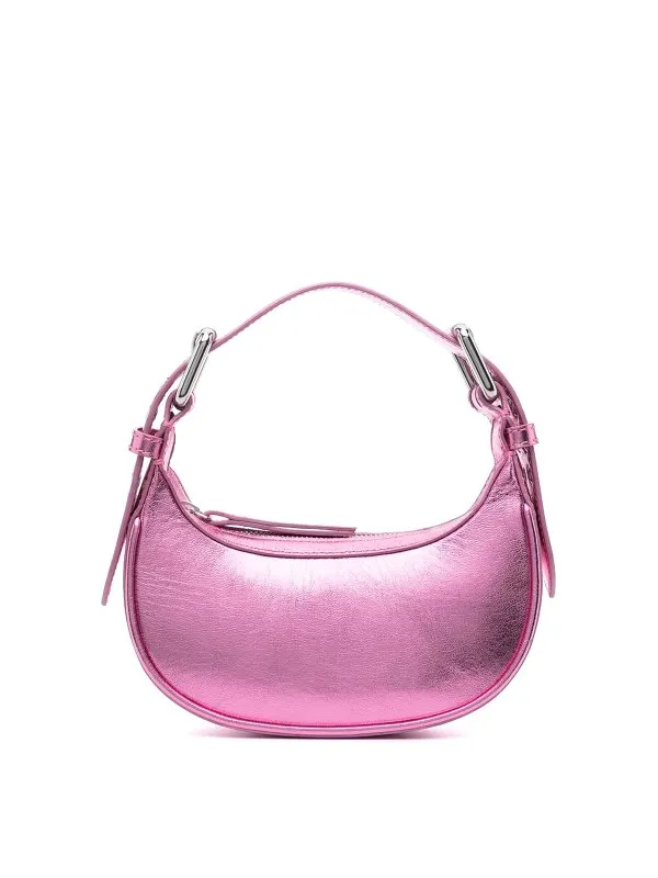 By Far Mini soho metallic leather shoulder bag