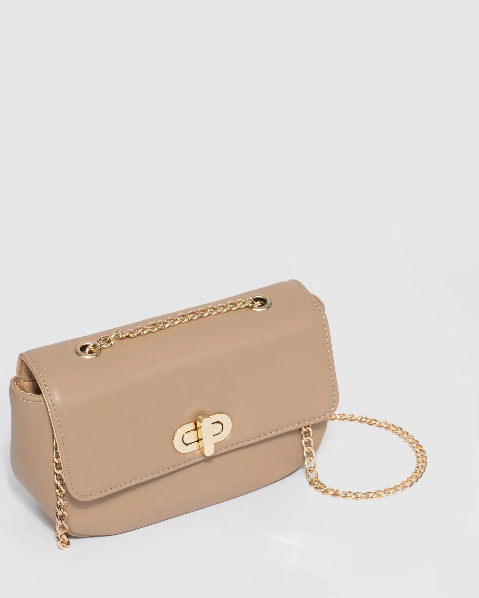 Caramel Tiahna Chain Crossbody Bag