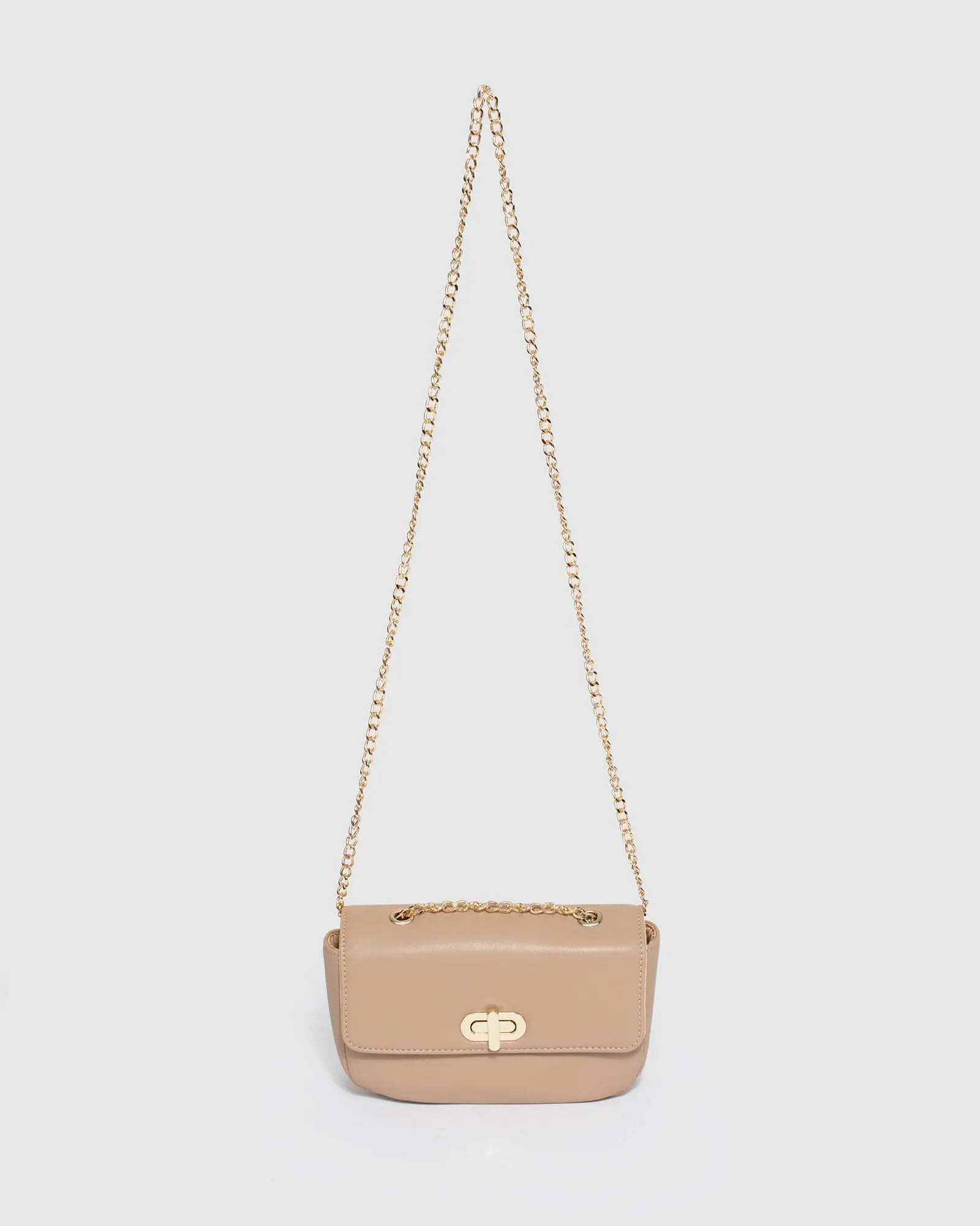 Caramel Tiahna Chain Crossbody Bag