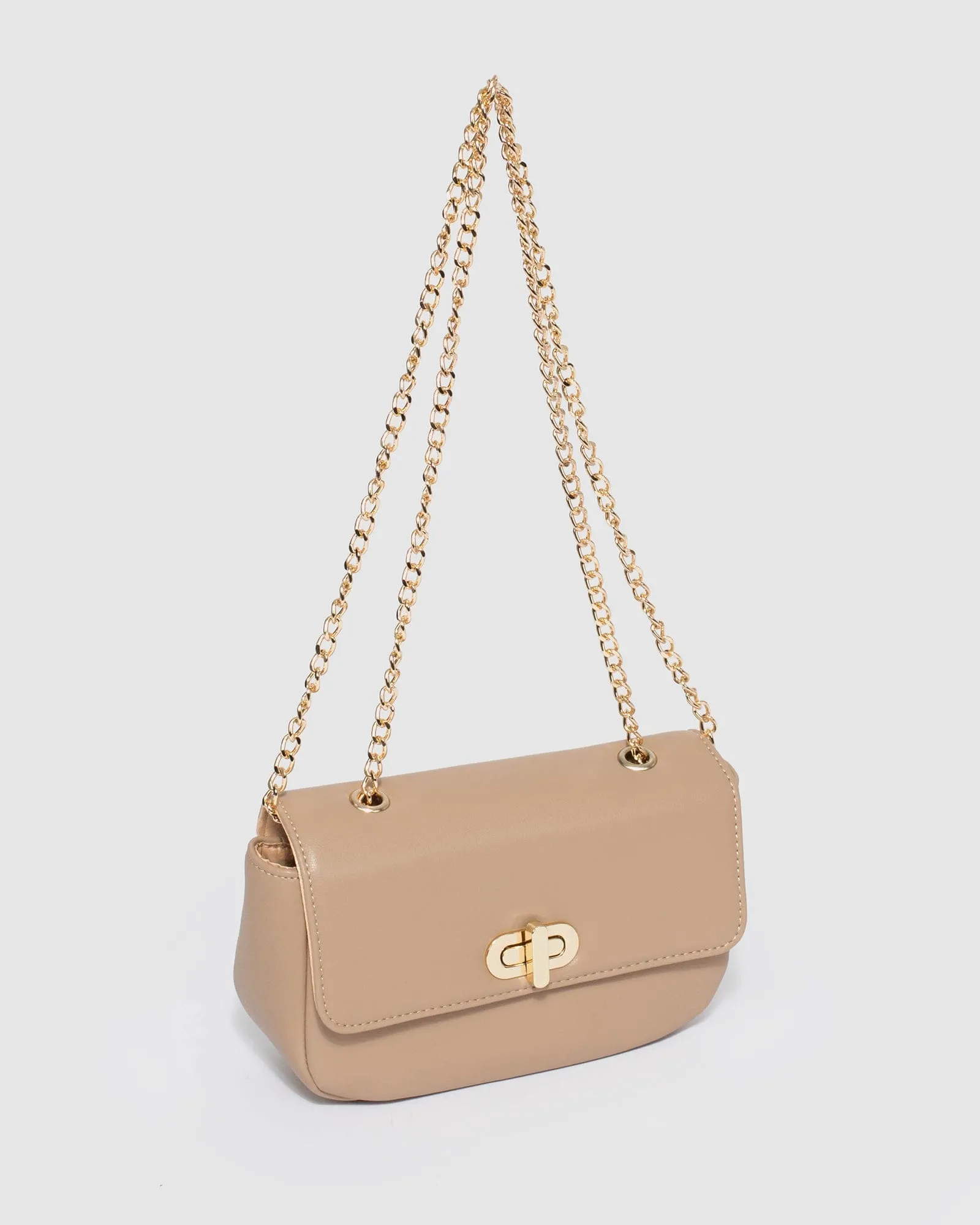 Caramel Tiahna Chain Crossbody Bag