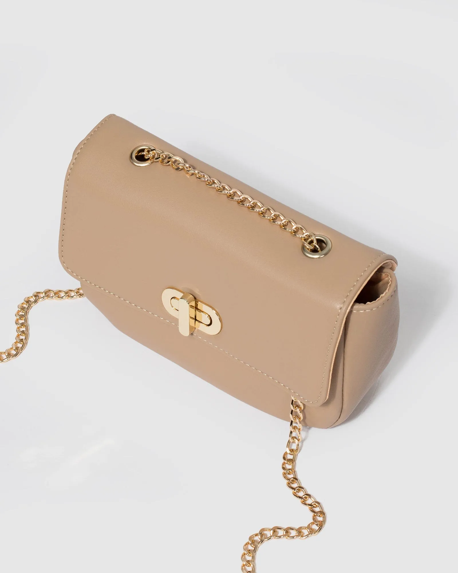 Caramel Tiahna Chain Crossbody Bag