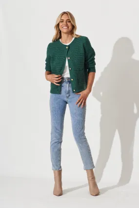 Cartagena Knit Jacket In Green