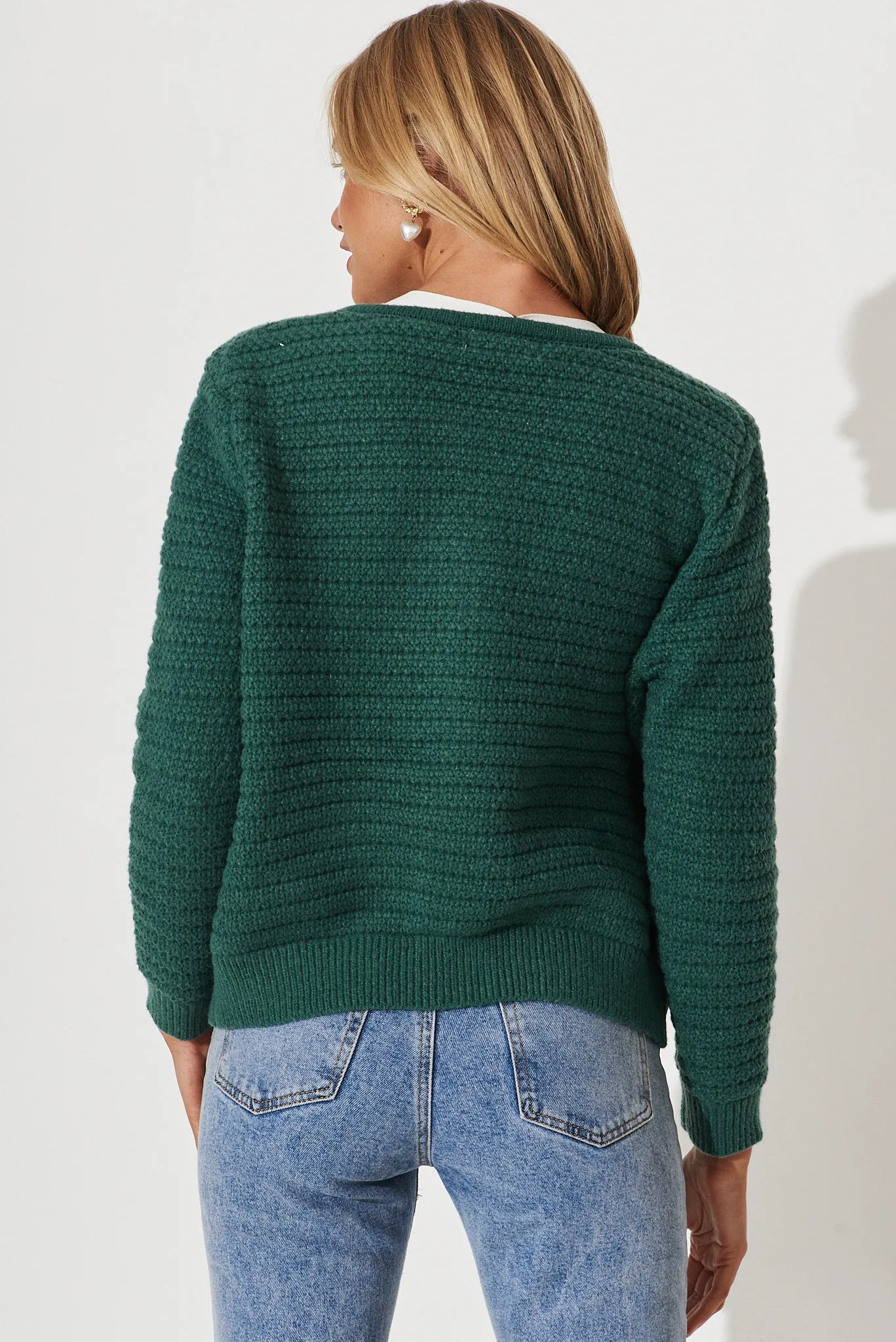 Cartagena Knit Jacket In Green