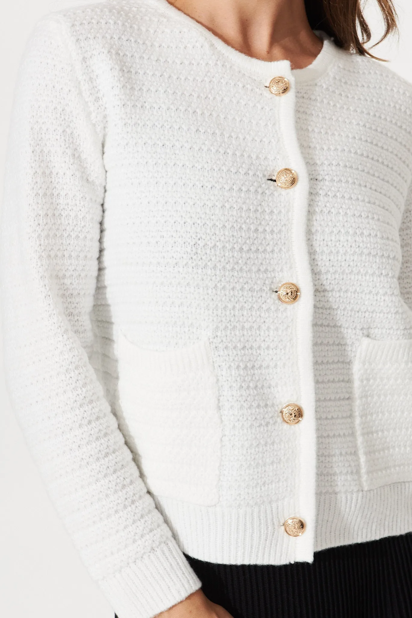 Cartagena Knit Jacket In White