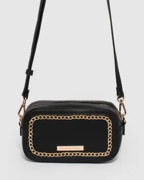 Casey Chain Black Crossbody Bag