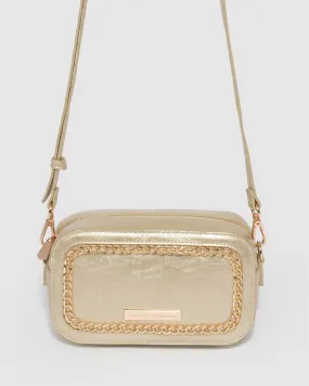 Casey Chain Gold Crossbody Bag