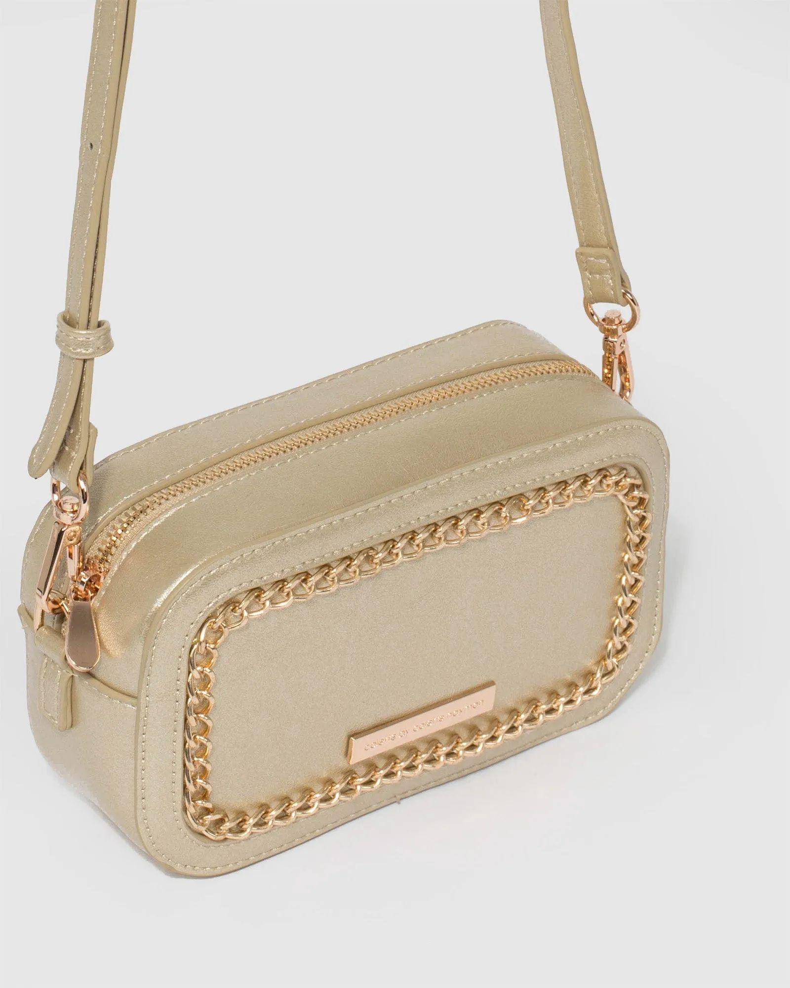 Casey Chain Gold Crossbody Bag