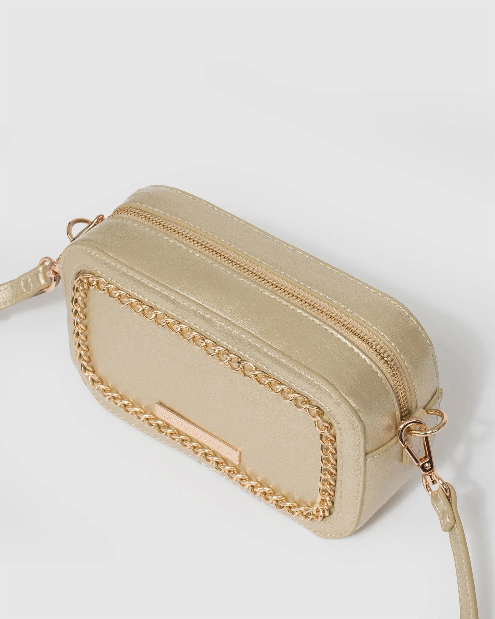 Casey Chain Gold Crossbody Bag