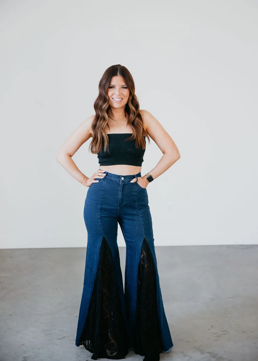 Cheyenne Lace Wide Leg Jeans