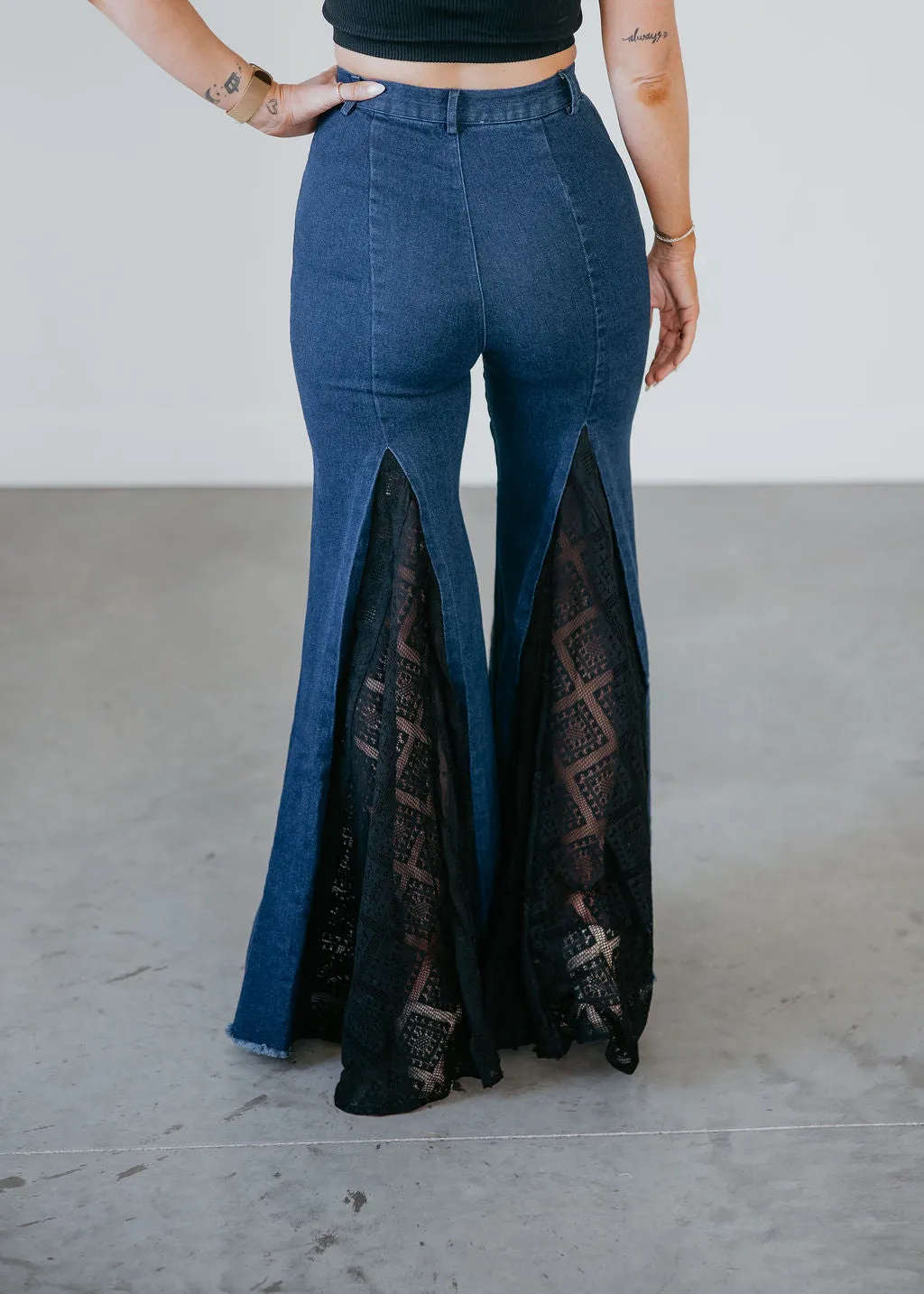 Cheyenne Lace Wide Leg Jeans