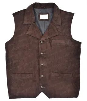 Chris Pratt The Magnificent Seven Suede Vest