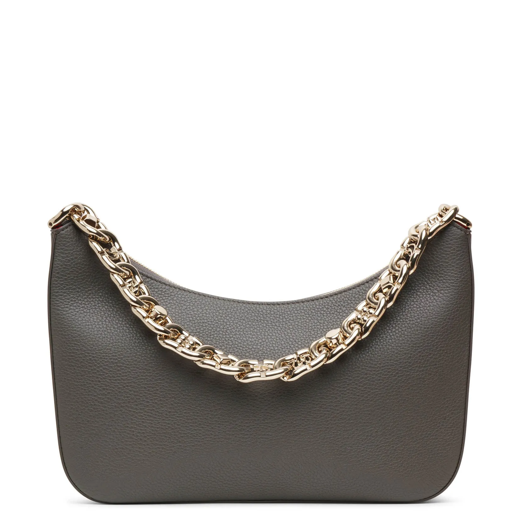 Christian Louboutin Loubila Chain dark grey large shoulder bag