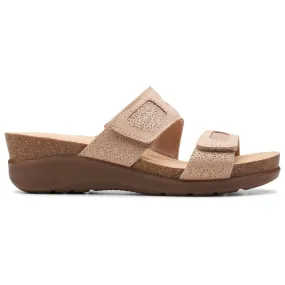 Clarks Calenne Maye Sand Combi Wedge Sandal (Women's)