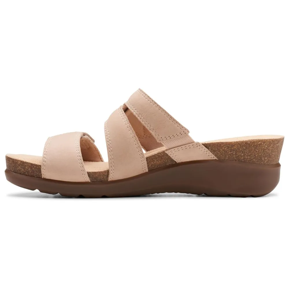 Clarks Calenne Maye Sand Combi Wedge Sandal (Women's)