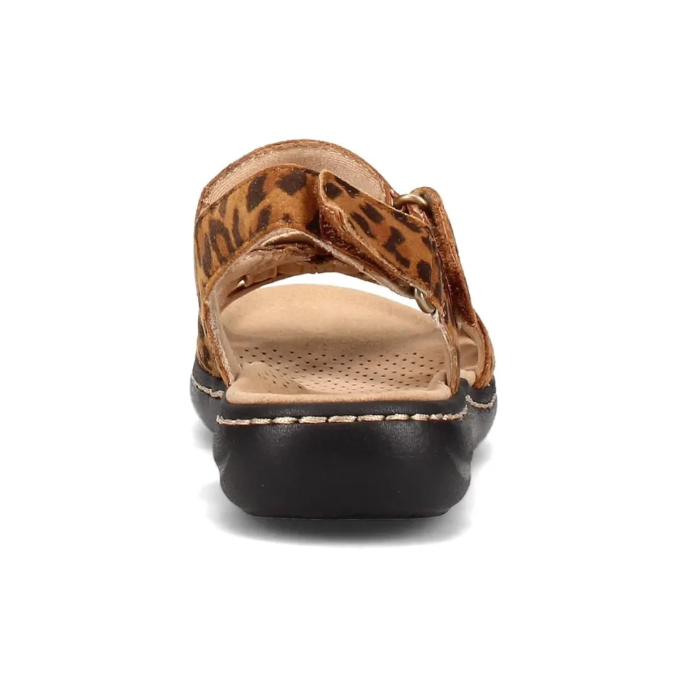 Clarks Laurieann Sela Leopard Print Suede Sandals (Women's)