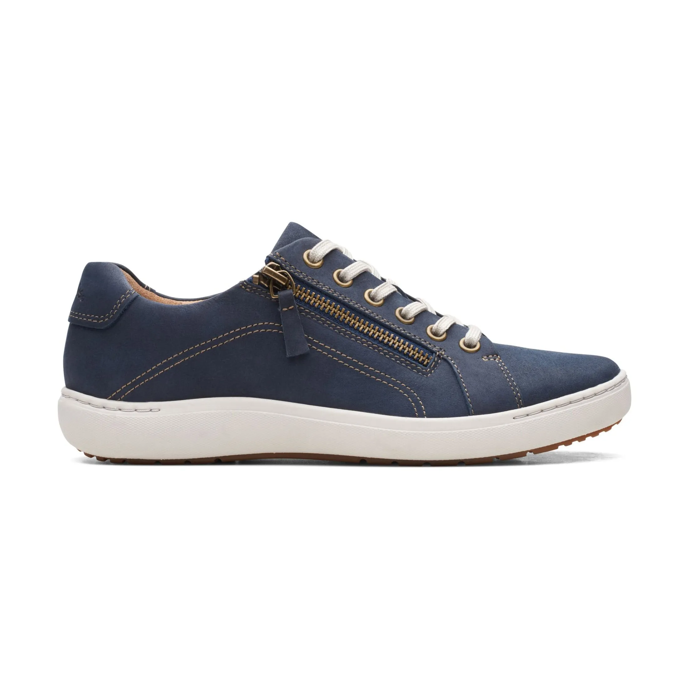 CLARKS NALLE LACE NAVY - WOMENS