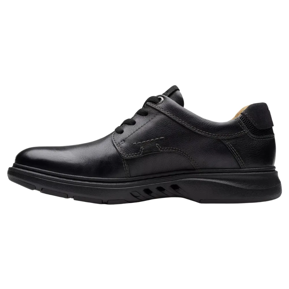 Clarks Un Briley Pace Black Leather Shoe (Men's)