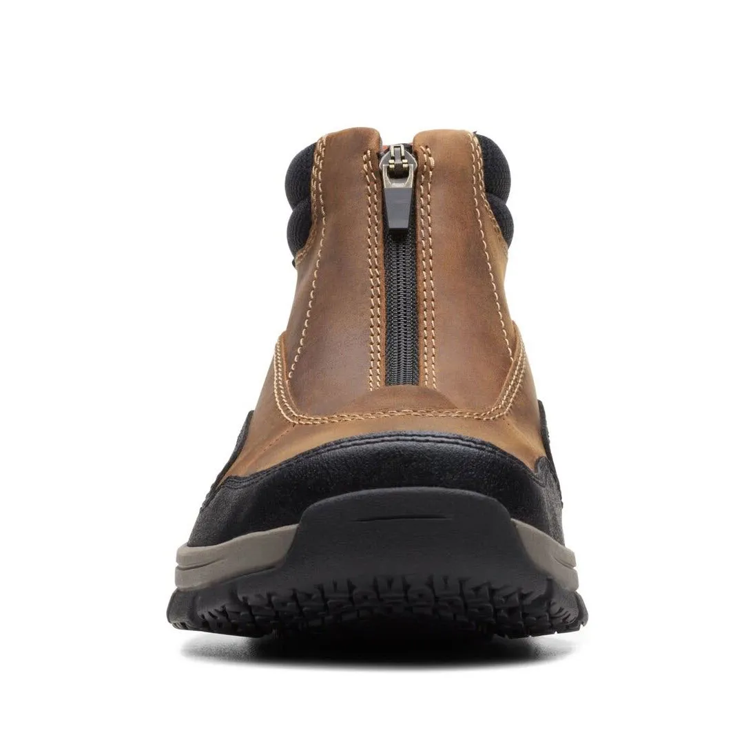 CLARKS WALPATH ZIP WATERPROOF BOOT DARK TAN - MENS