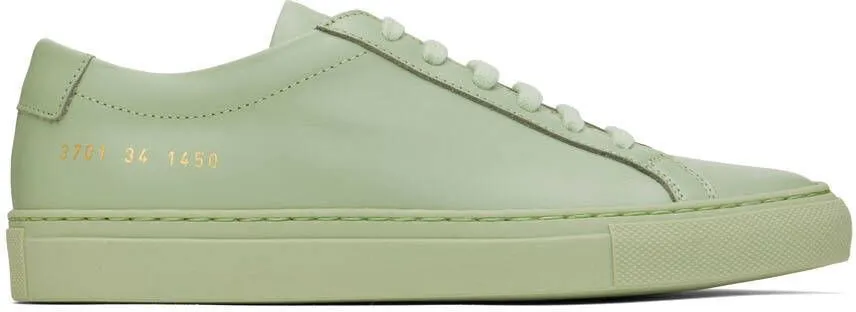 Common Projects Green Original Achilles Low Sneakers