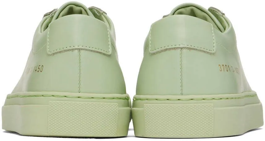 Common Projects Green Original Achilles Low Sneakers