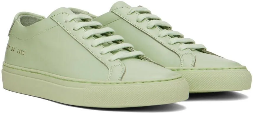 Common Projects Green Original Achilles Low Sneakers