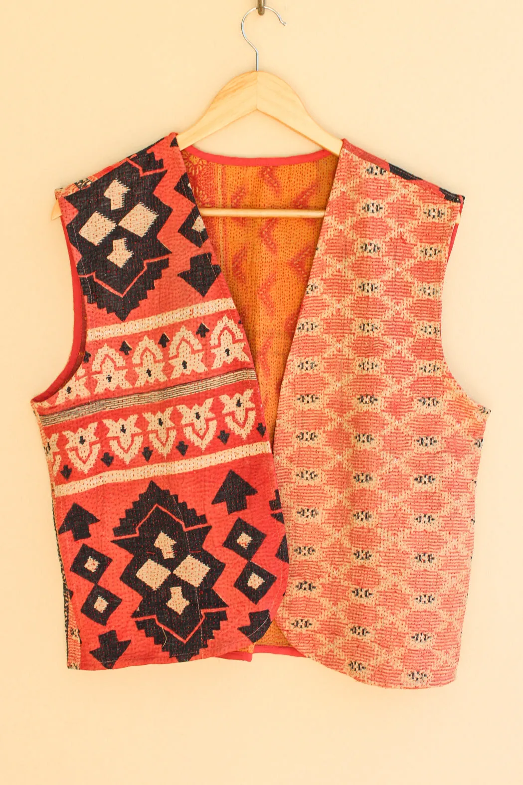 Cotton Kantha Crop Vest 009