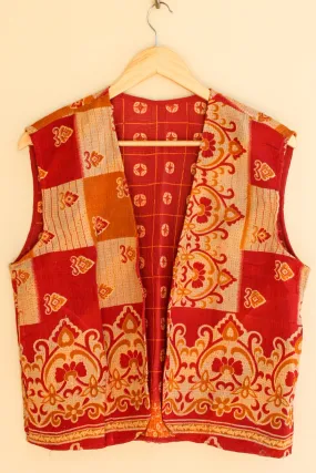 Cotton Kantha Crop Vest 015