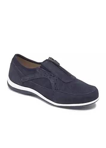 Cotton Traders Ink Suede Leisure Flex Trainers | Grattan