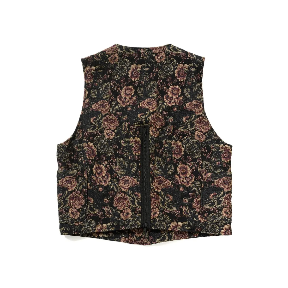 CP Floral Jacquard ODD Vest - Black/Gold