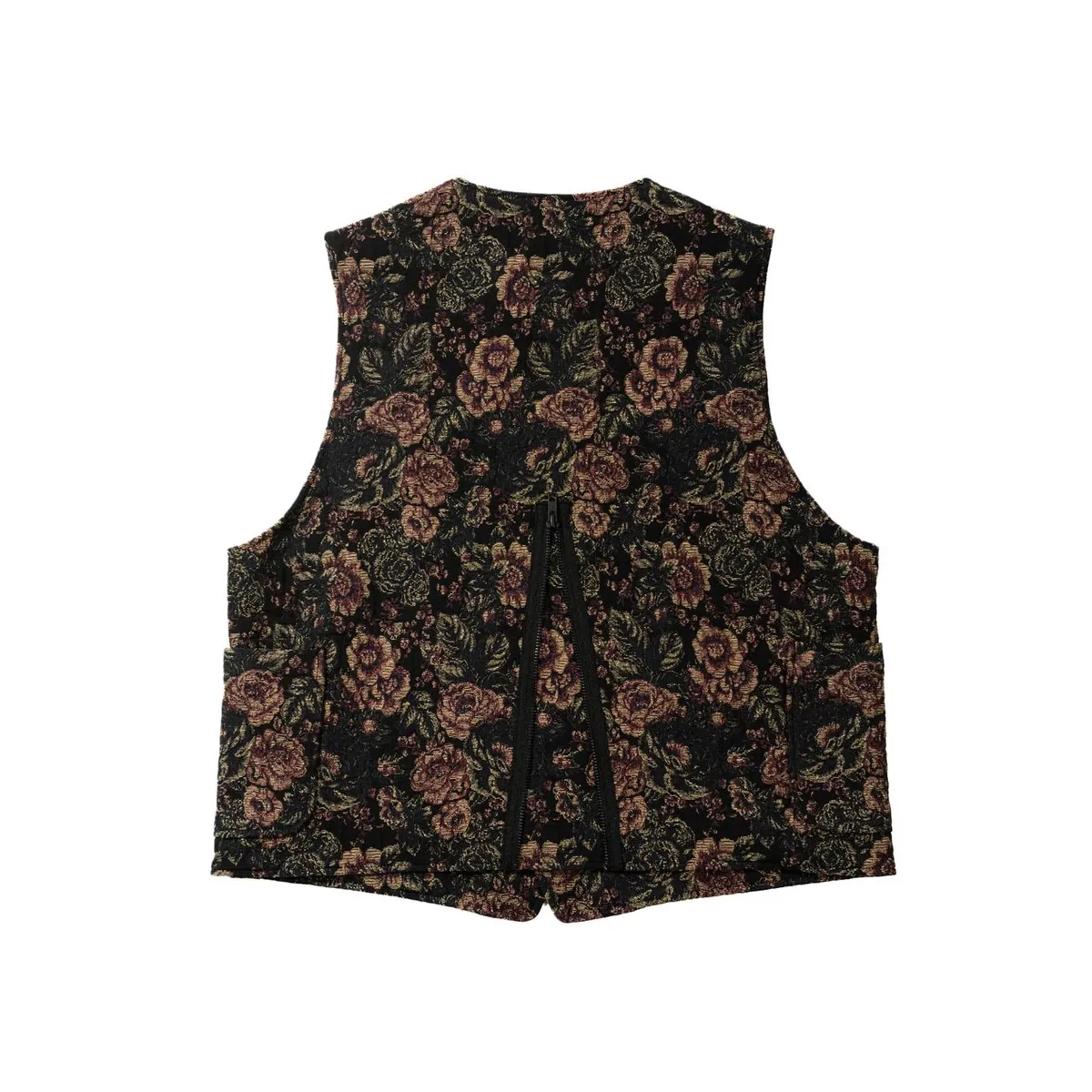 CP Floral Jacquard ODD Vest - Black/Gold