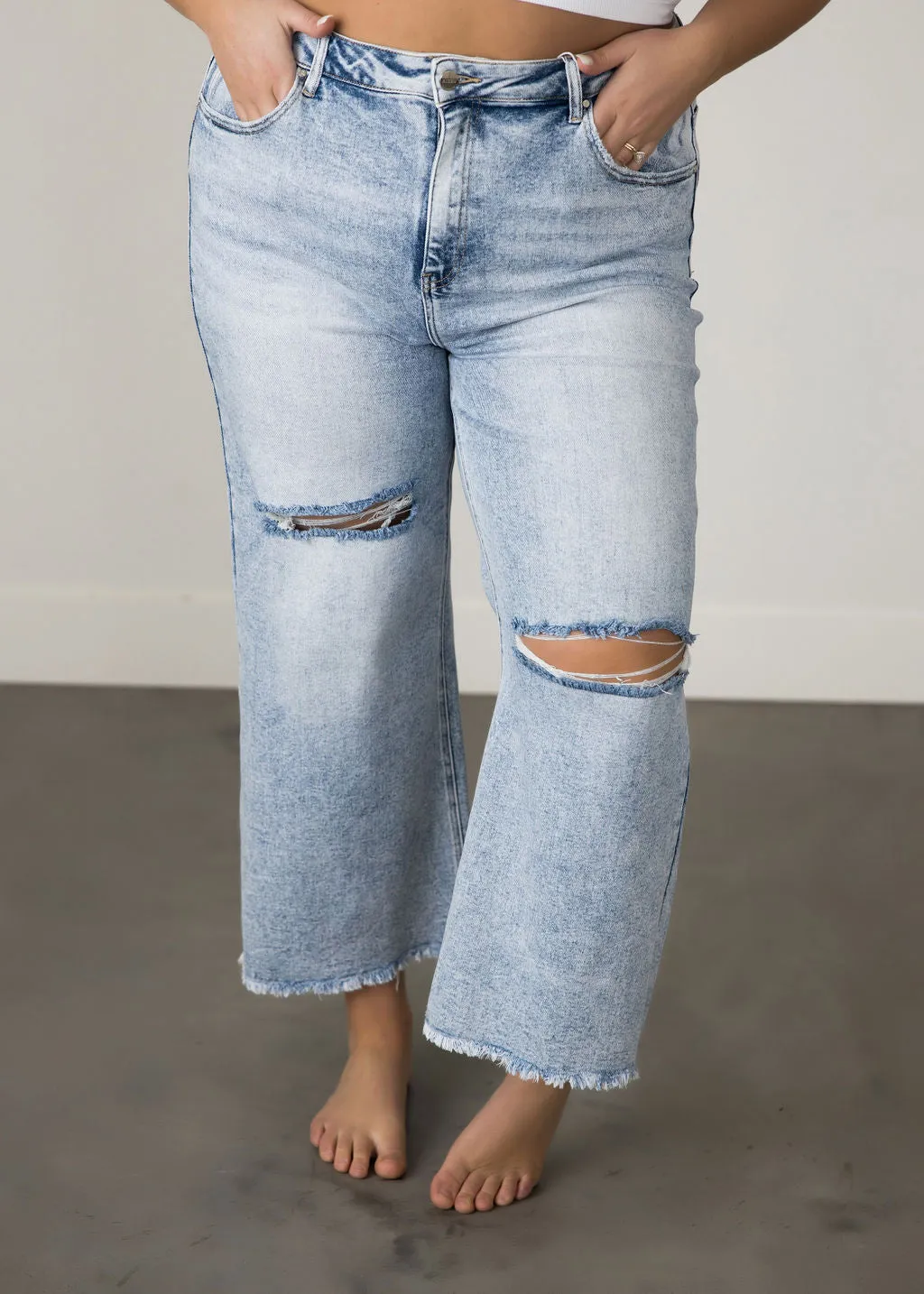 Curvy Viola Wide Leg Jeans